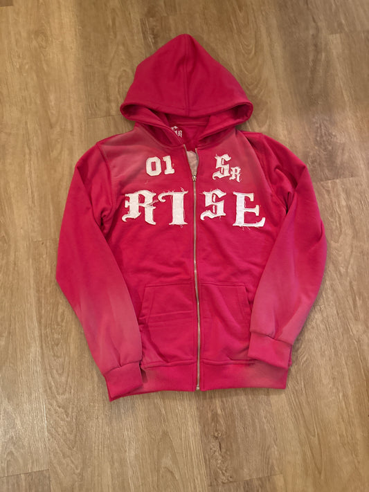"Rise" Zipup Pink