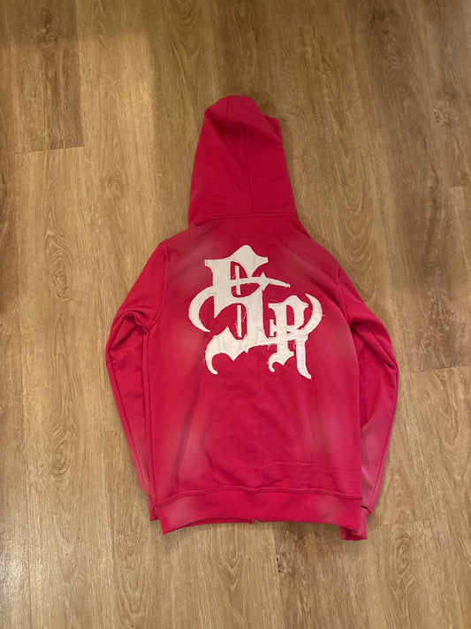 "Rise" Zipup Pink