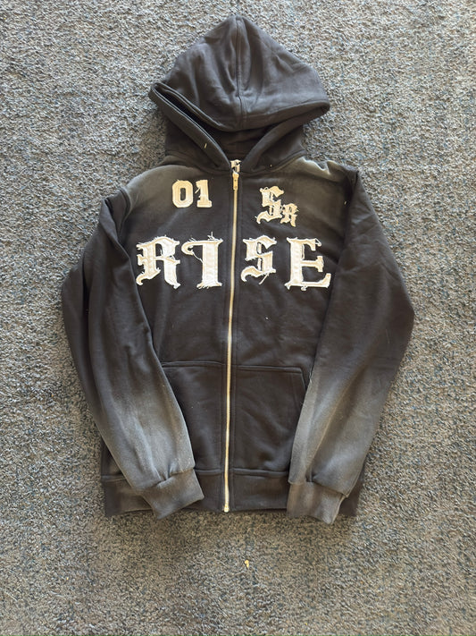 "Rise" Zipup Hoodie