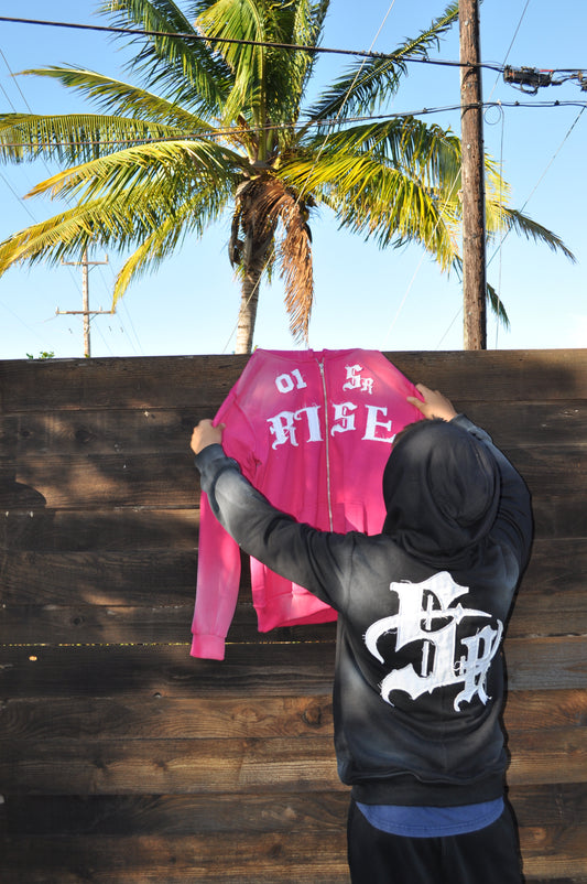 "Rise" Zipup Hoodie